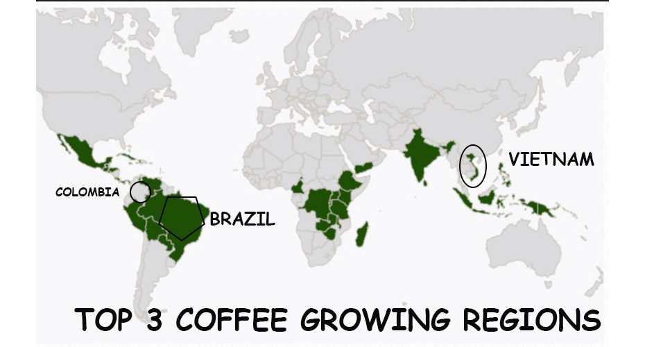 Coffee Bean Producing Countries